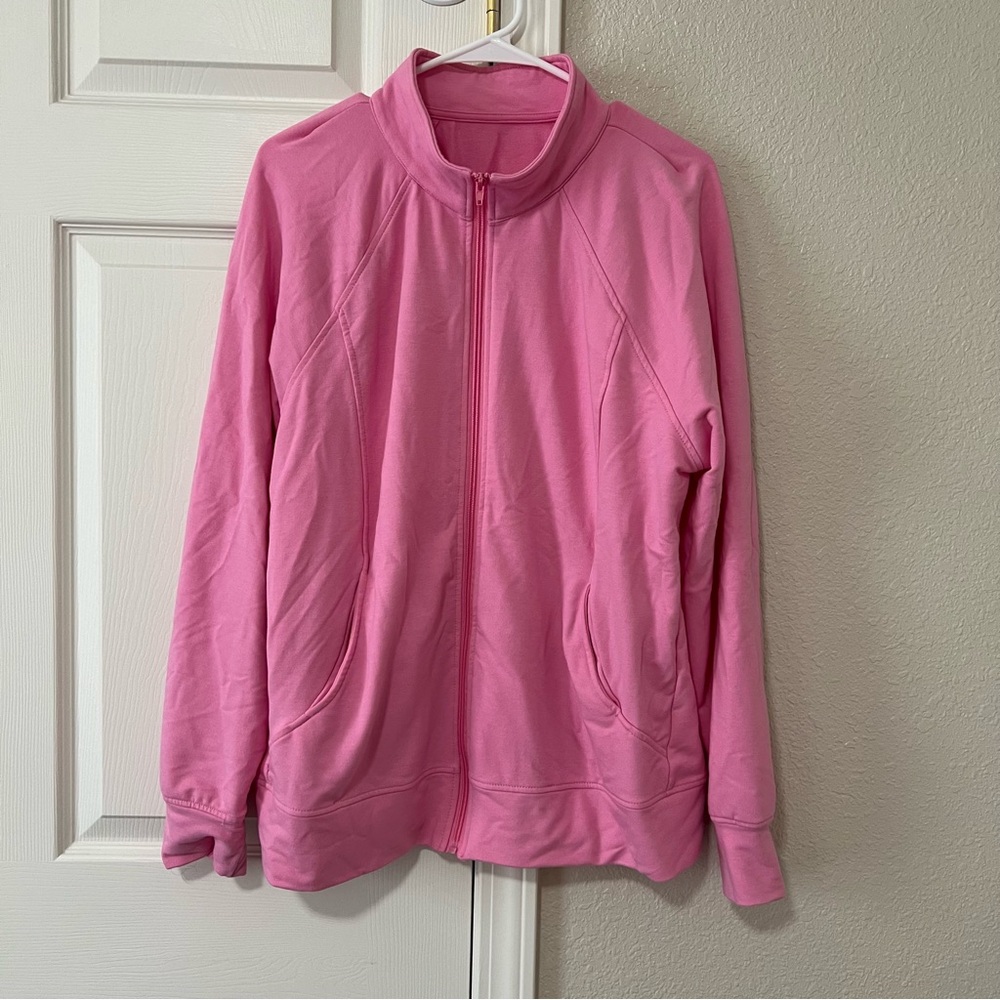 Pink Full-Zip Jacket - XL